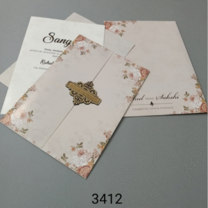 Luxury Embossed Silk Wedding Invite