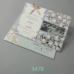Blush Velvet Wedding Box Invitation