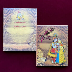 Radha Krishna Art Invite