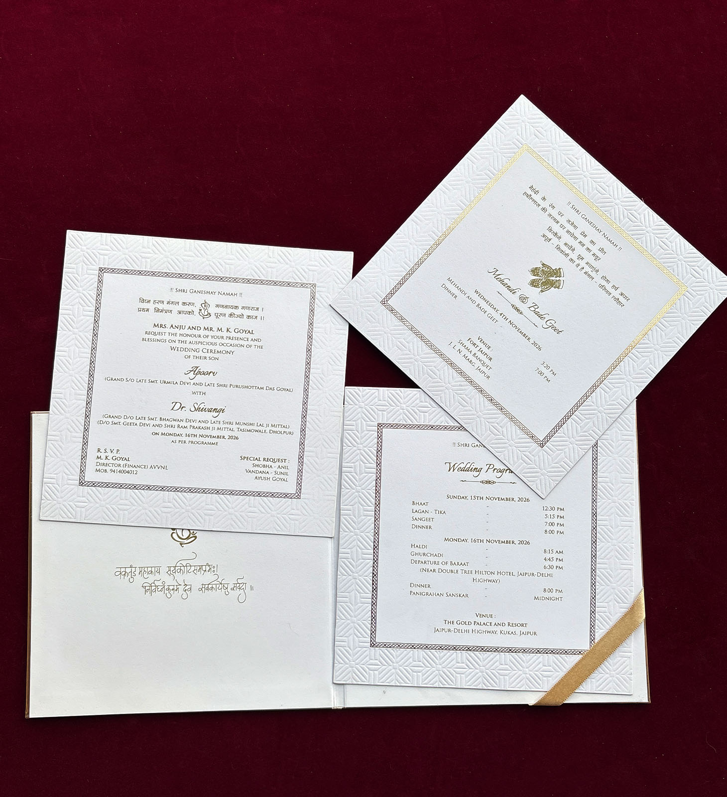 Royal Elephant Mandala Invitation - Image 2